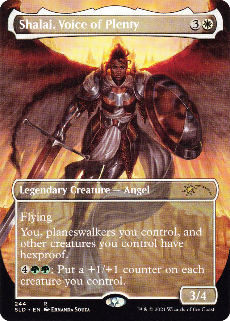 Shalai, Voice of Plenty (SLD-244) - Secret Lair Drop (Borderless) Foil - Premium MTG Single from Wizards of the Coast - Just $13.31! Shop now at Game Crave Tournament Store