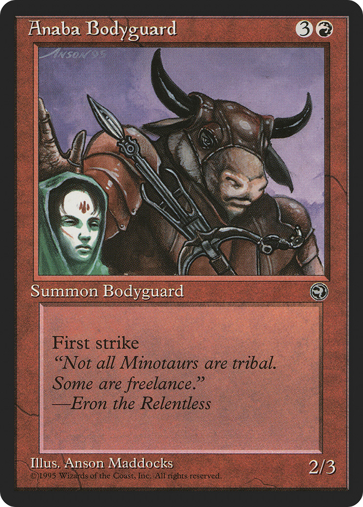Anaba Bodyguard (HML-66A) - Homelands - Premium MTG Single from Wizards of the Coast - Just $0.25! Shop now at Game Crave Tournament Store