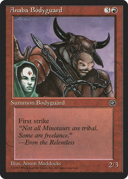 Anaba Bodyguard (HML-66A) - Homelands - Premium MTG Single from Wizards of the Coast - Just $0.25! Shop now at Game Crave Tournament Store