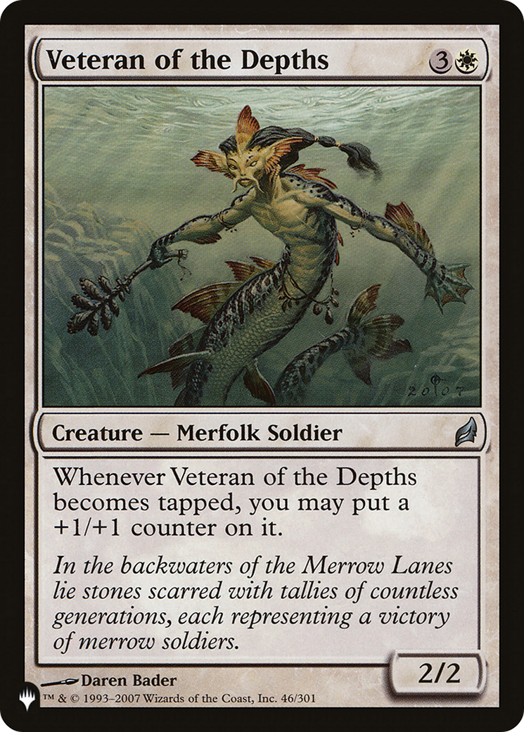 Veteran of the Depths (PLIST-1296) - The List - Premium MTG Single from Wizards of the Coast - Just $0.08! Shop now at Game Crave Tournament Store