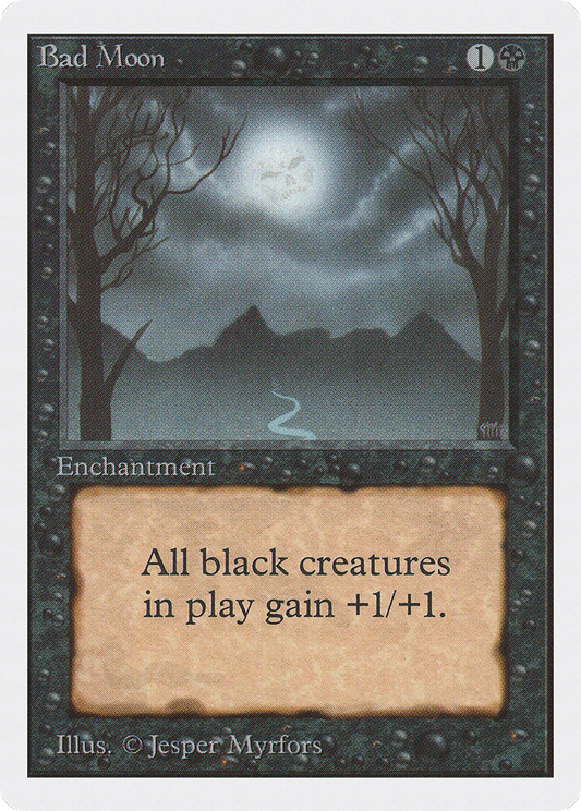 Bad Moon (2ED-094) - Unlimited Edition - Premium MTG Single from Wizards of the Coast - Just $23.73! Shop now at Game Crave Tournament Store
