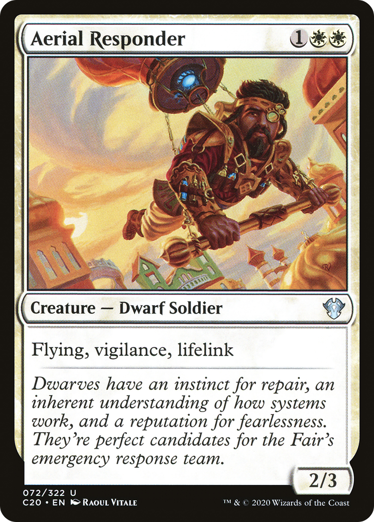 Aerial Responder (C20-072) - Commander 2020 - Premium MTG Single from Wizards of the Coast - Just $0.25! Shop now at Game Crave Tournament Store