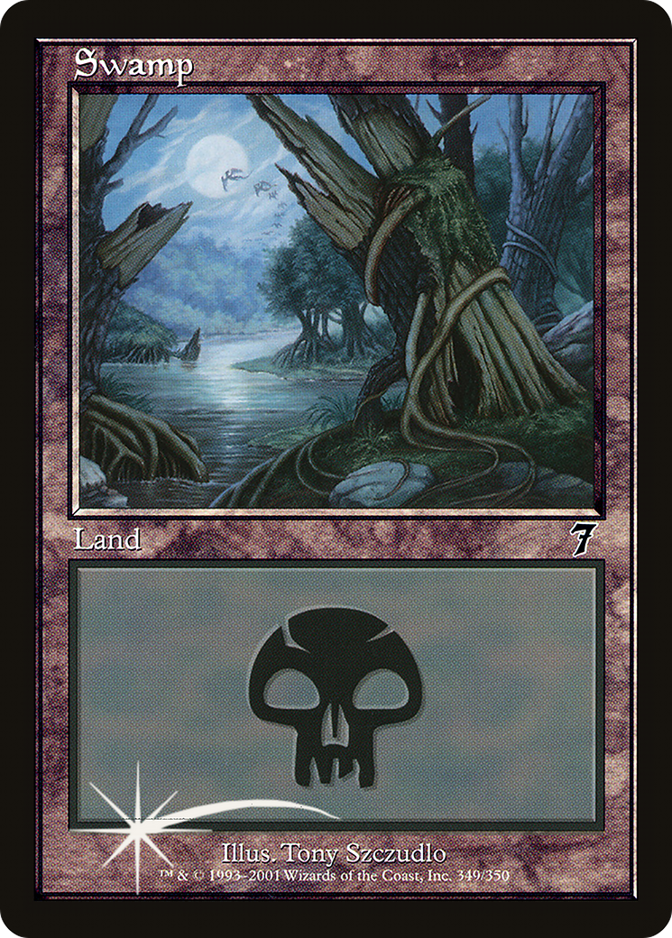 Swamp (7ED-349★) - Seventh Edition Foil - Premium MTG Single from Wizards of the Coast - Just $2.98! Shop now at Game Crave Tournament Store