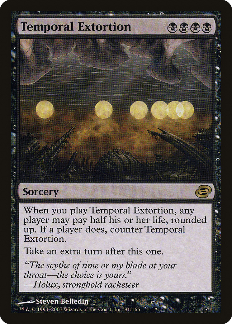 Temporal Extortion (PLC-081) - Planar Chaos Foil - Premium MTG Single from Wizards of the Coast - Just $18.83! Shop now at Game Crave Tournament Store