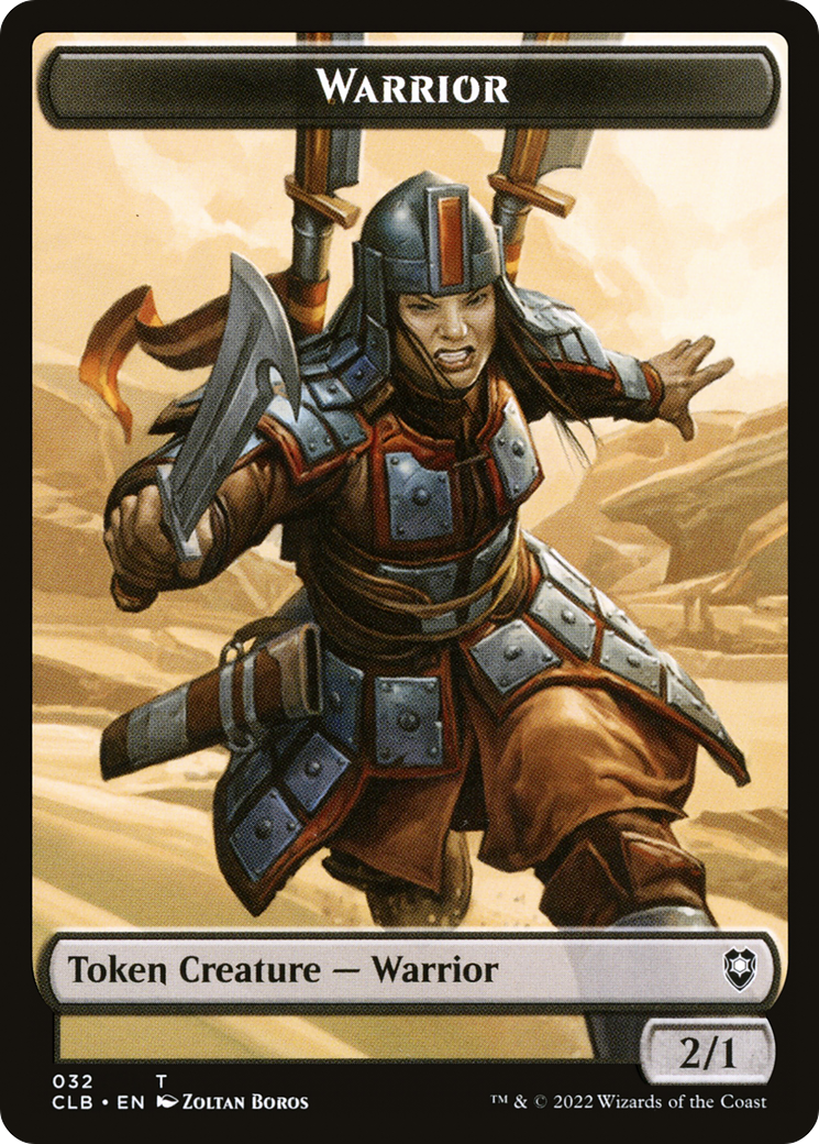Warrior (TCLB-032) - Battle for Baldur's Gate Tokens - Premium MTG Single from Wizards of the Coast - Just $0! Shop now at Game Crave Tournament Store