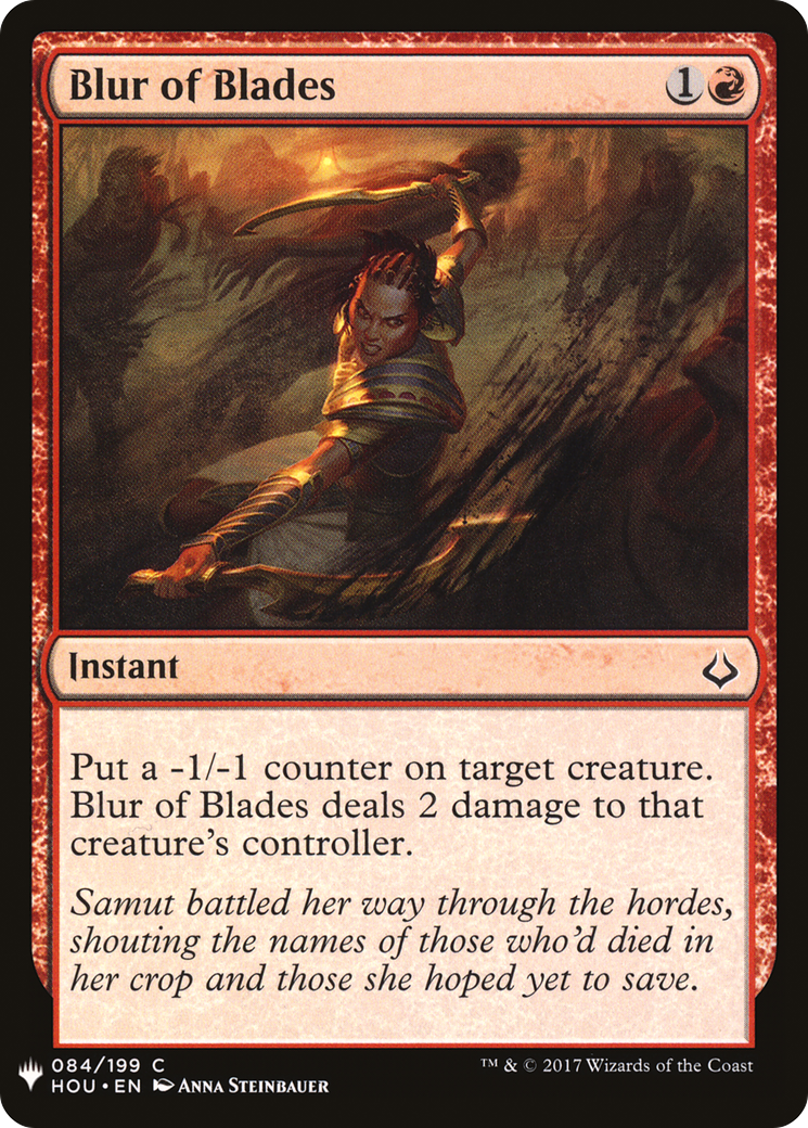 Blur of Blades (MB1-864) - Mystery Booster - Premium MTG Single from Wizards of the Coast - Just $0.08! Shop now at Game Crave Tournament Store