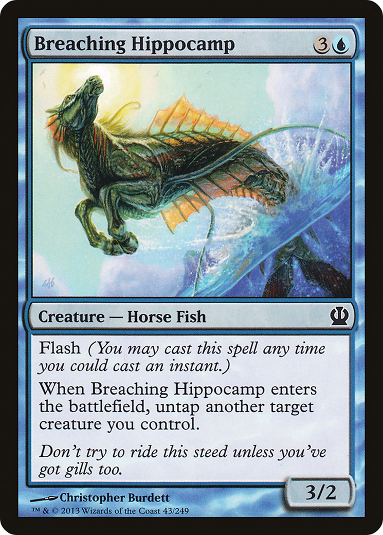 Breaching Hippocamp (THS-043) - Theros - Premium MTG Single from Wizards of the Coast - Just $0.08! Shop now at Game Crave Tournament Store