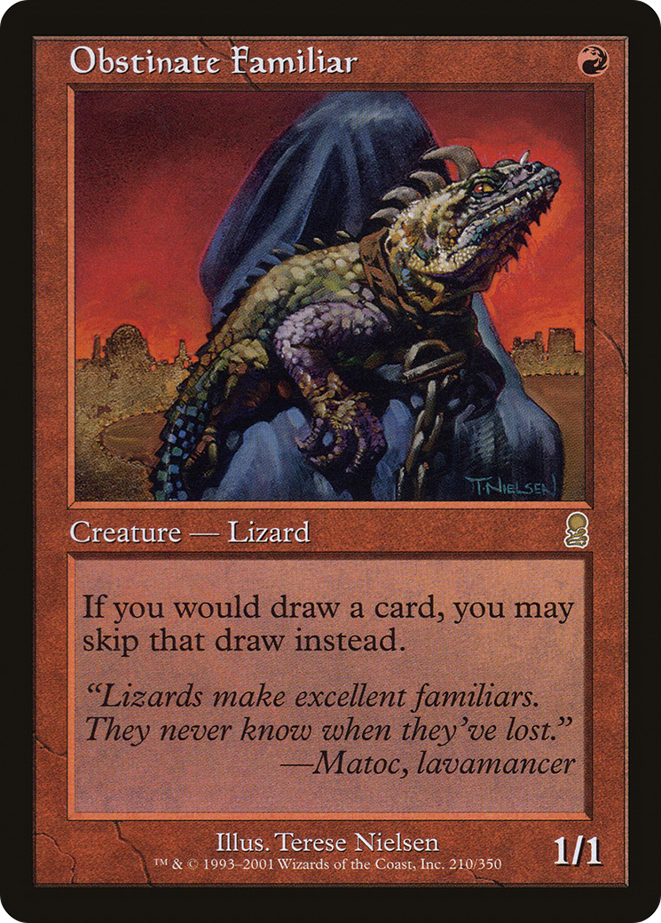 Obstinate Familiar (ODY-210) - Odyssey - Premium MTG Single from Wizards of the Coast - Just $0.18! Shop now at Game Crave Tournament Store