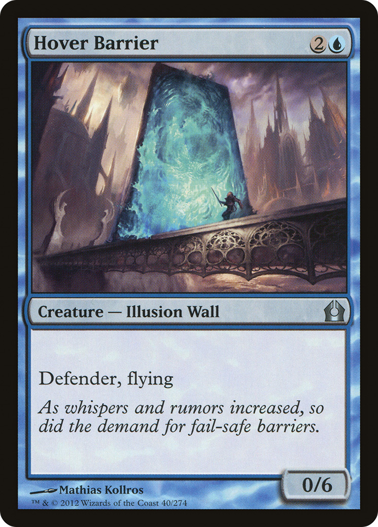 Hover Barrier (RTR-040) - Return to Ravnica Foil - Premium MTG Single from Wizards of the Coast - Just $0.62! Shop now at Game Crave Tournament Store
