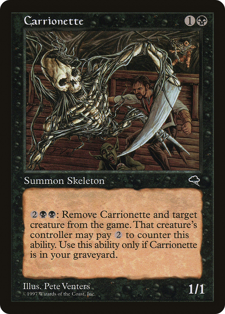 Carrionette (TMP-111) - Tempest - Premium MTG Single from Wizards of the Coast - Just $1.57! Shop now at Game Crave Tournament Store