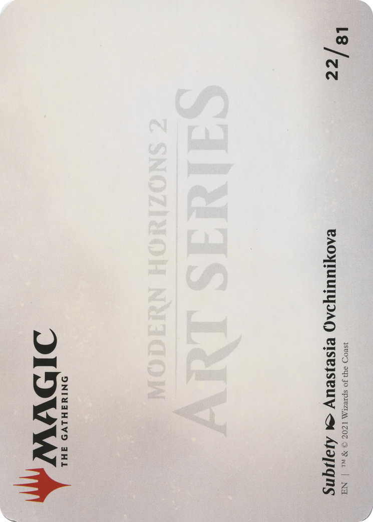 Subtlety // Subtlety (AMH2-022) - Modern Horizons 2 Art Series (Borderless) Foil - Premium MTG Single from Wizards of the Coast - Just $0! Shop now at Game Crave Tournament Store