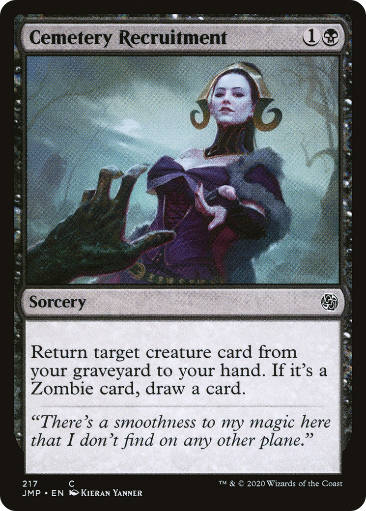 Cemetery Recruitment (JMP-217) - Jumpstart - Premium MTG Single from Wizards of the Coast - Just $0.08! Shop now at Game Crave Tournament Store