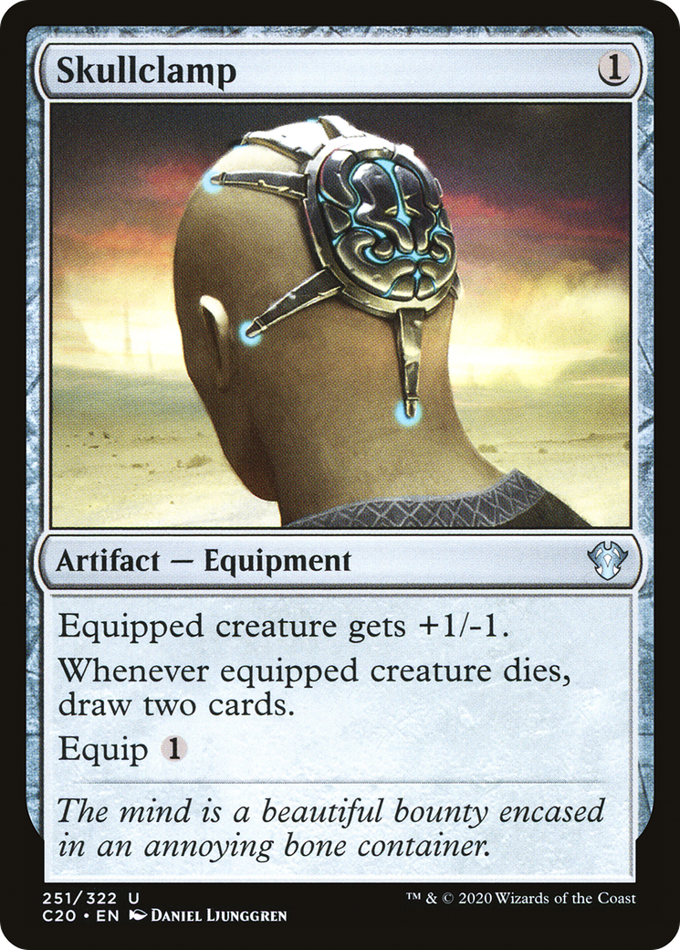 Skullclamp (C20-251) - Commander 2020 - Premium MTG Single from Wizards of the Coast - Just $6.10! Shop now at Game Crave Tournament Store