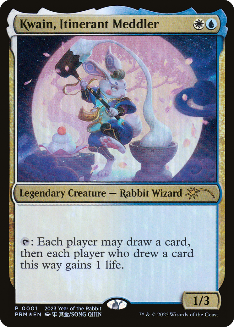 Kwain, Itinerant Meddler (PL23-003) - Year of the Rabbit 2023 Foil - Premium MTG Single from Wizards of the Coast - Just $4.65! Shop now at Game Crave Tournament Store