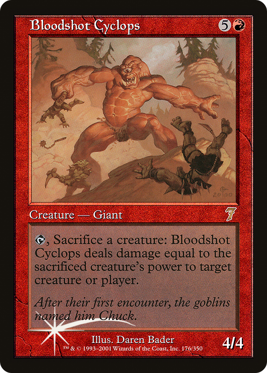 Bloodshot Cyclops (7ED-176★) - Seventh Edition Foil - Premium MTG Single from Wizards of the Coast - Just $5.74! Shop now at Game Crave Tournament Store