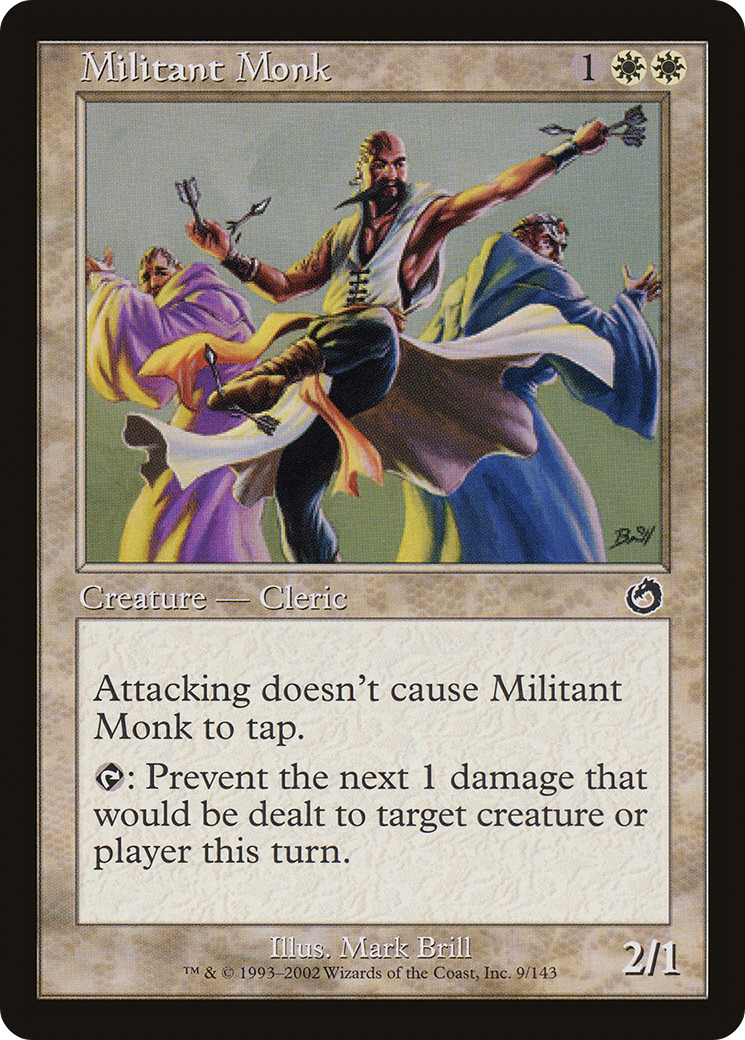 Militant Monk (TOR-009) - Torment - Premium MTG Single from Wizards of the Coast - Just $0.25! Shop now at Game Crave Tournament Store