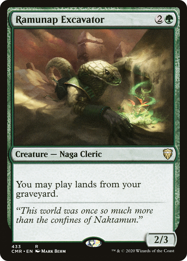 Ramunap Excavator (CMR-433) - Commander Legends - Premium MTG Single from Wizards of the Coast - Just $3.02! Shop now at Game Crave Tournament Store