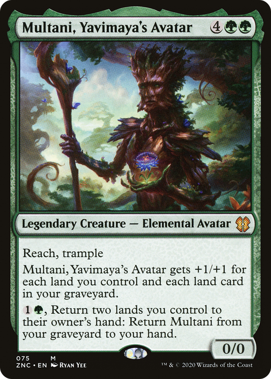 Multani, Yavimaya's Avatar (ZNC-075) - Zendikar Rising Commander - Premium MTG Single from Wizards of the Coast - Just $0.74! Shop now at Game Crave Tournament Store