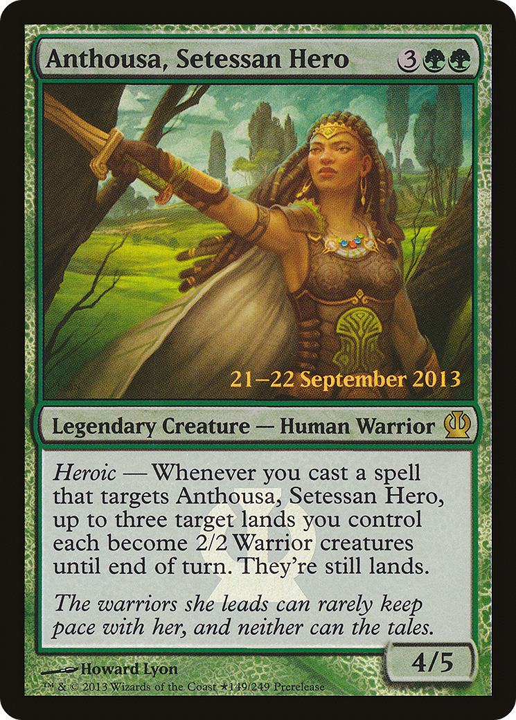 Anthousa, Setessan Hero (PTHS-149★) - Theros Promos Foil - Premium MTG Single from Wizards of the Coast - Just $0.26! Shop now at Game Crave Tournament Store