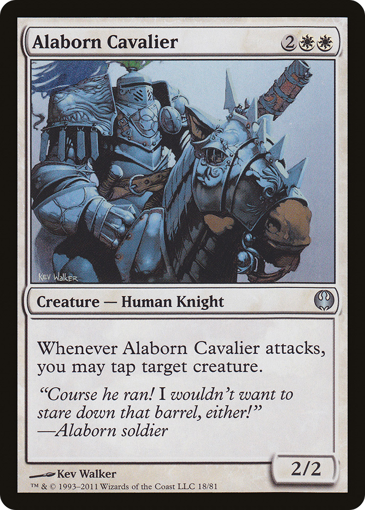 Alaborn Cavalier (DDG-018) - Duel Decks: Knights vs. Dragons - Premium MTG Single from Wizards of the Coast - Just $0.25! Shop now at Game Crave Tournament Store