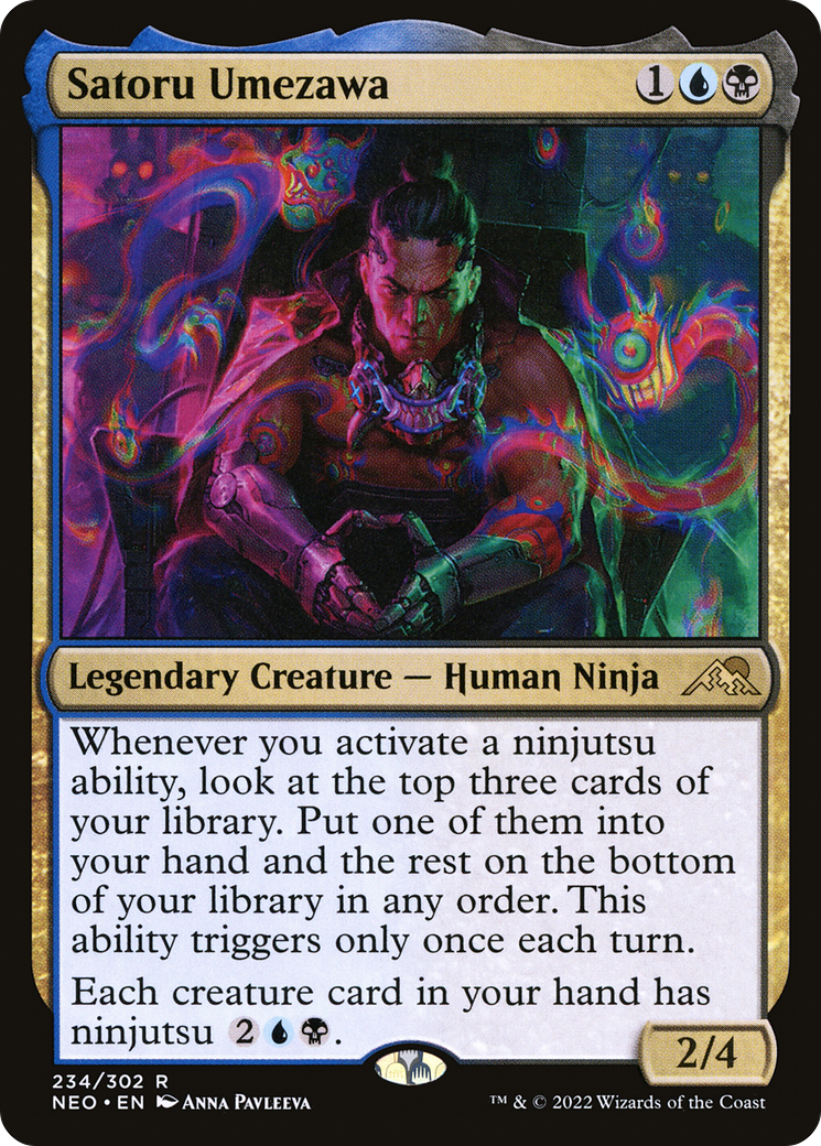 Satoru Umezawa (NEO-234) - Kamigawa: Neon Dynasty Foil - Premium MTG Single from Wizards of the Coast - Just $0.11! Shop now at Game Crave Tournament Store