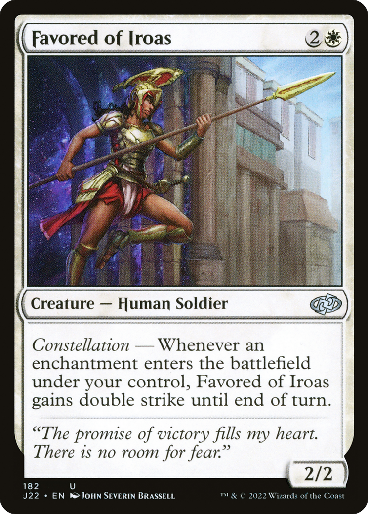Favored of Iroas (J22-182) - Jumpstart 2022 - Premium MTG Single from Wizards of the Coast - Just $0.08! Shop now at Game Crave Tournament Store