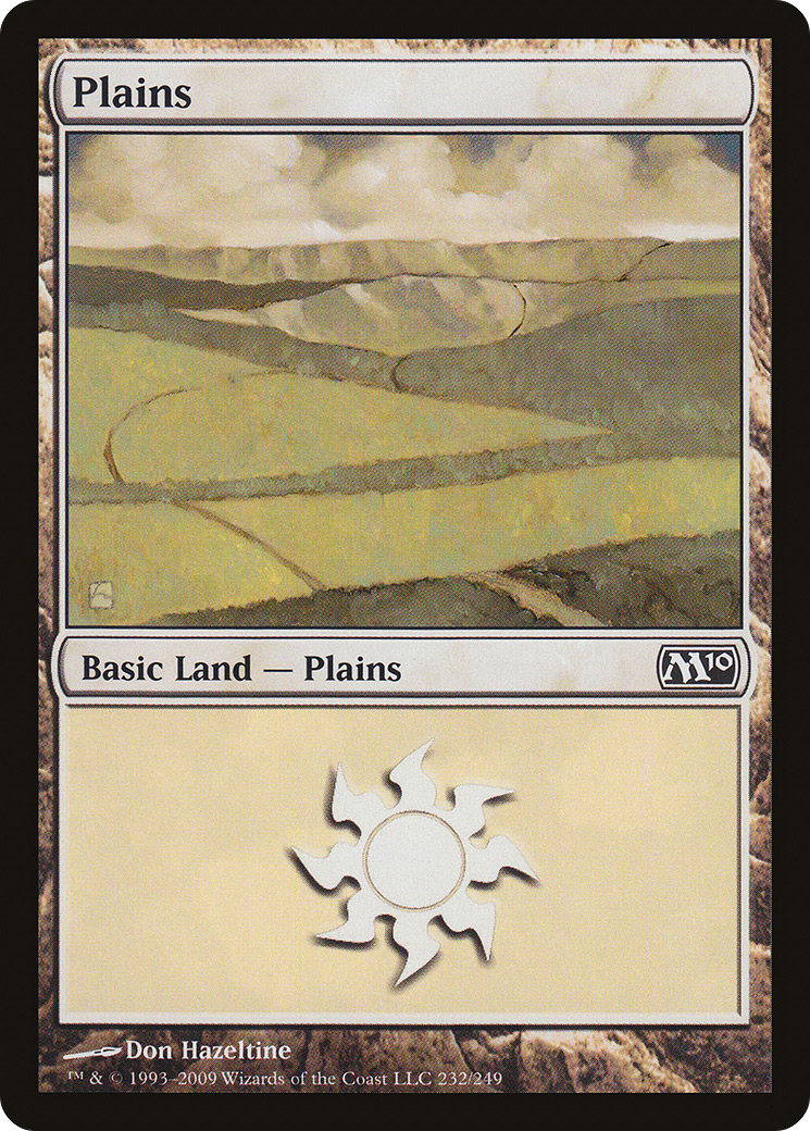Plains (M10-232) - Magic 2010 - Premium MTG Single from Wizards of the Coast - Just $0.08! Shop now at Game Crave Tournament Store