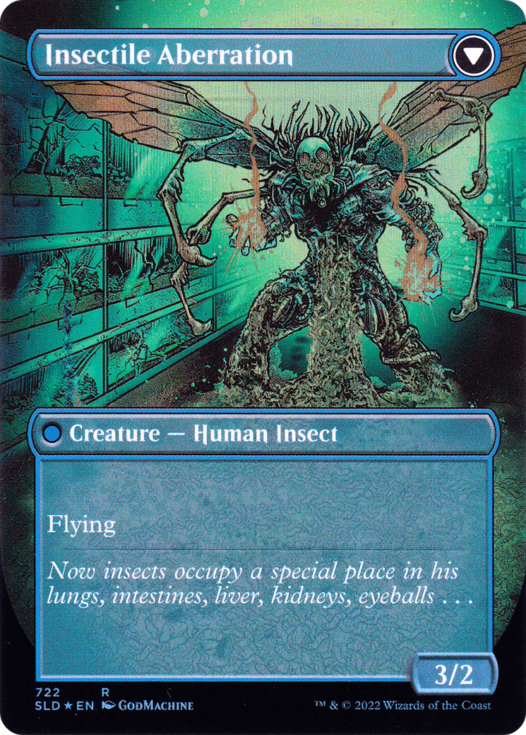 Delver of Secrets // Insectile Aberration (SLD-722) - Secret Lair Drop (Borderless) Foil - Premium MTG Single from Wizards of the Coast - Just $1.11! Shop now at Game Crave Tournament Store