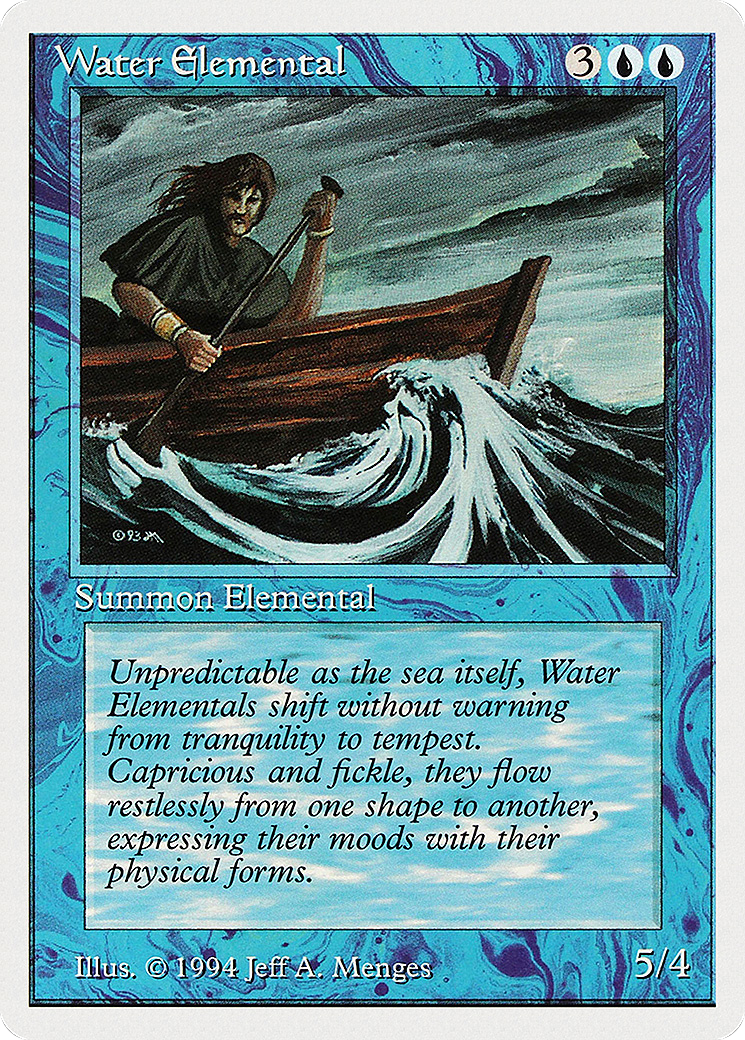 Water Elemental (SUM-092) - Summer Magic / Edgar - Premium MTG Single from Wizards of the Coast - Just $0.08! Shop now at Game Crave Tournament Store