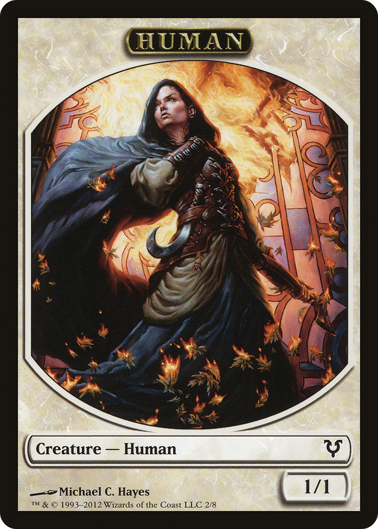 Human (TAVR-002) - Avacyn Restored Tokens - Premium MTG Single from Wizards of the Coast - Just $0.25! Shop now at Game Crave Tournament Store