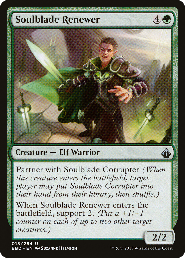 Soulblade Renewer (BBD-018) - Battlebond Foil - Premium MTG Single from Wizards of the Coast - Just $0.11! Shop now at Game Crave Tournament Store