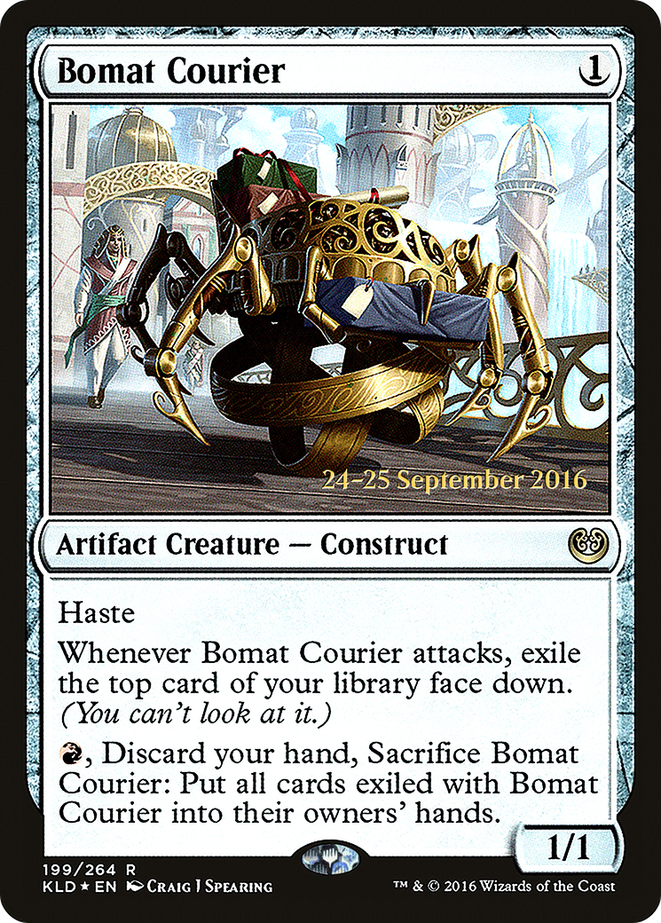 Bomat Courier (PKLD-199S) - Kaladesh Promos Foil - Premium MTG Single from Wizards of the Coast - Just $0.56! Shop now at Game Crave Tournament Store
