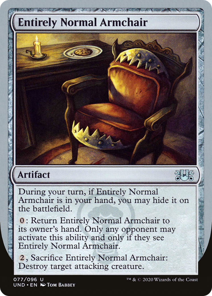 Entirely Normal Armchair (UND-077) - Unsanctioned - Premium MTG Single from Wizards of the Coast - Just $0.08! Shop now at Game Crave Tournament Store