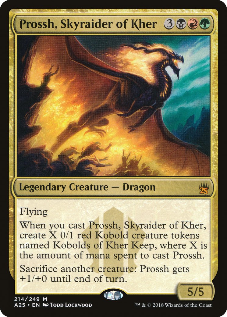 Prossh, Skyraider of Kher (A25-214) - Masters 25 - Premium MTG Single from Wizards of the Coast - Just $0.42! Shop now at Game Crave Tournament Store