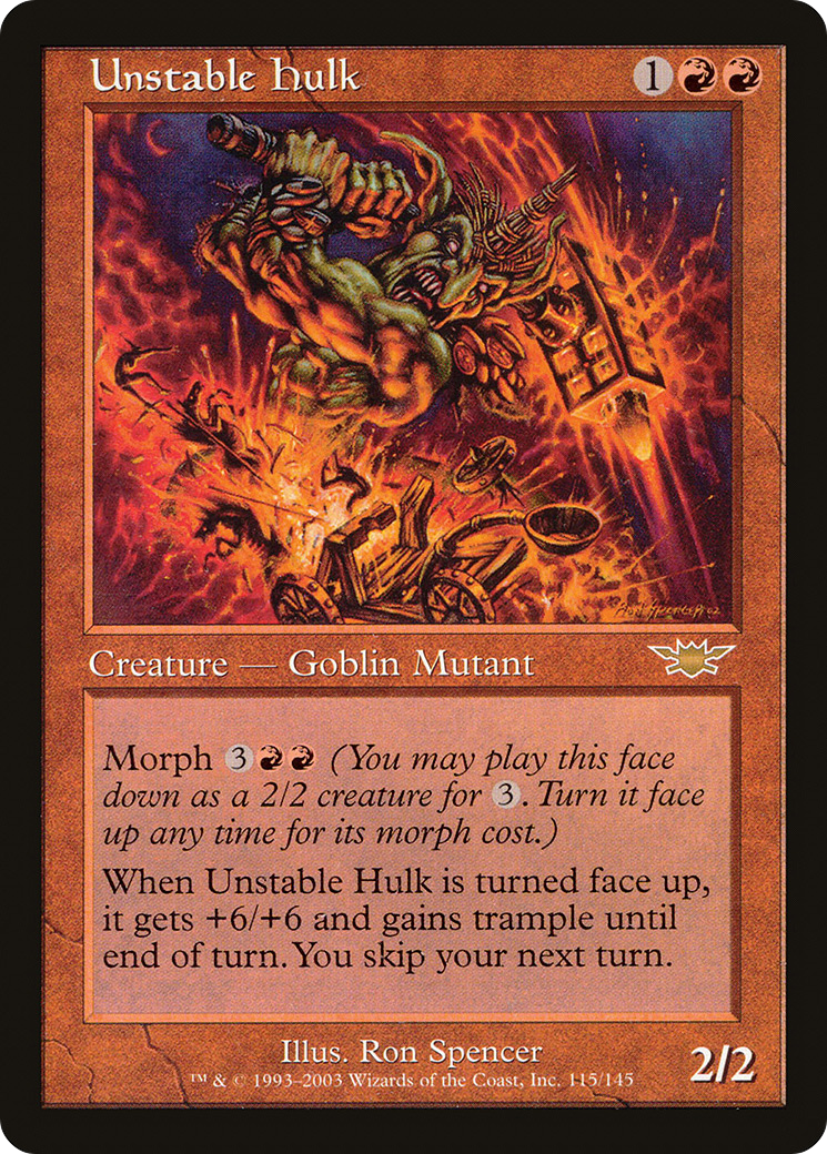 Unstable Hulk (LGN-115) - Legions Foil - Premium MTG Single from Wizards of the Coast - Just $1.77! Shop now at Game Crave Tournament Store