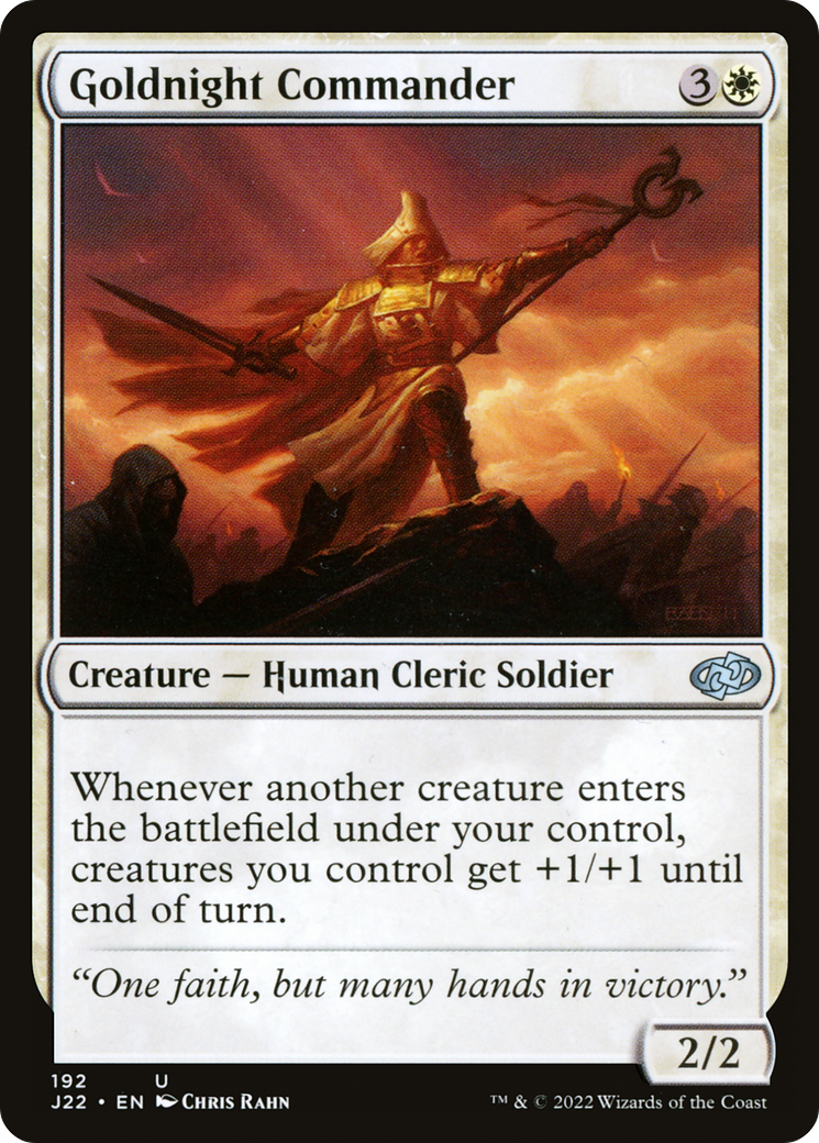 Goldnight Commander (J22-192) - Jumpstart 2022 - Premium MTG Single from Wizards of the Coast - Just $0.08! Shop now at Game Crave Tournament Store