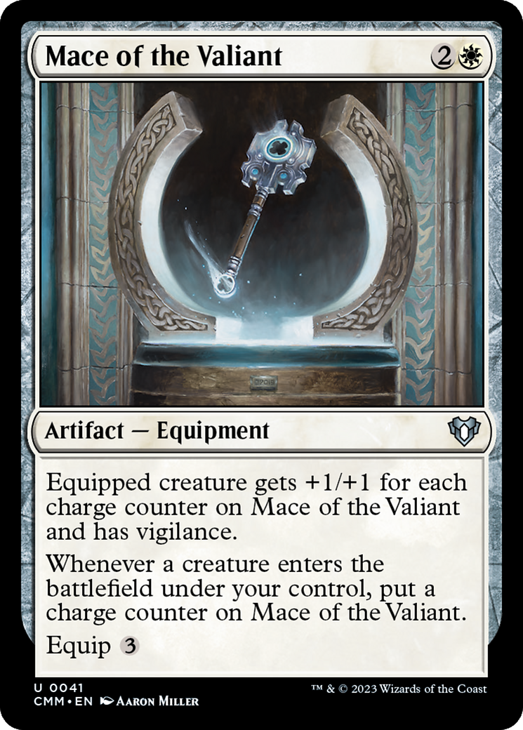 Mace of the Valiant (CMM-041) - Commander Masters - Premium MTG Single from Wizards of the Coast - Just $0.08! Shop now at Game Crave Tournament Store