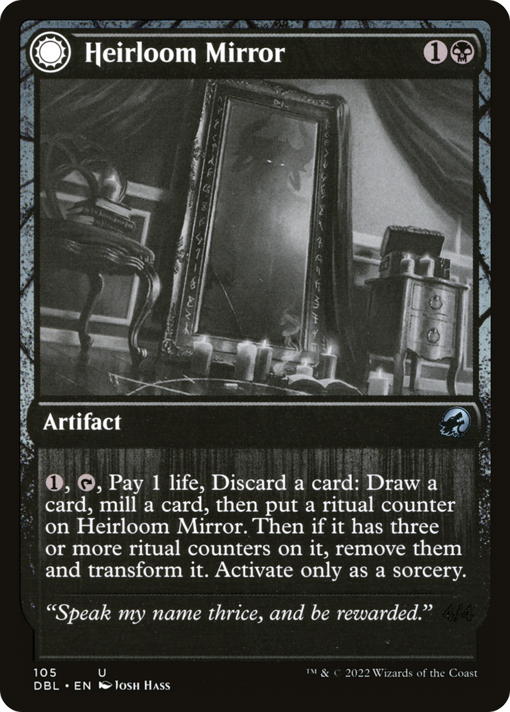 Heirloom Mirror // Inherited Fiend (DBL-105) - Innistrad: Double Feature: (Double Faced Transform) Foil - Premium MTG Single from Wizards of the Coast - Just $0.38! Shop now at Game Crave Tournament Store
