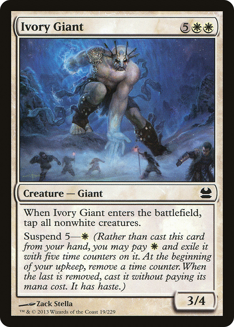 Ivory Giant (MMA-019) - Modern Masters Foil - Premium MTG Single from Wizards of the Coast - Just $0.25! Shop now at Game Crave Tournament Store