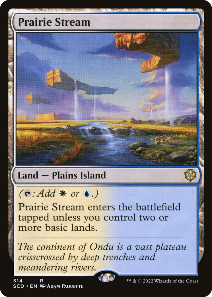Prairie Stream (SCD-314) - Starter Commander Decks - Premium MTG Single from Wizards of the Coast - Just $0.08! Shop now at Game Crave Tournament Store