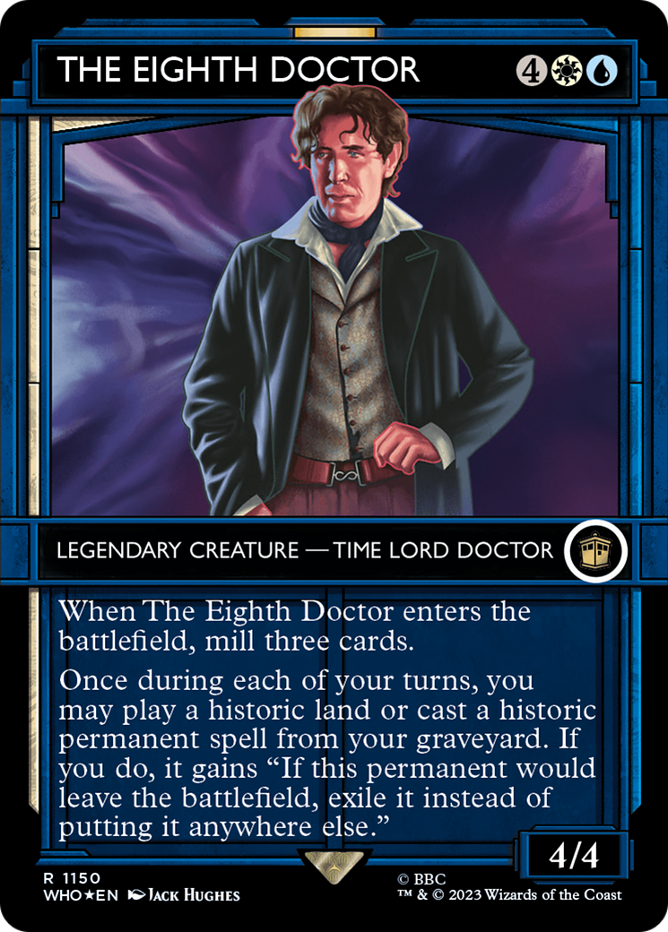 The Eighth Doctor (WHO-1150) - Doctor Who: (Showcase) (Borderless) Foil - Premium MTG Single from Wizards of the Coast - Just $1.51! Shop now at Game Crave Tournament Store