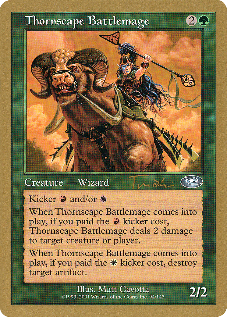 Thornscape Battlemage (WC01-JT94) - World Championship Decks 2001 - Premium MTG Single from Wizards of the Coast - Just $0.25! Shop now at Game Crave Tournament Store