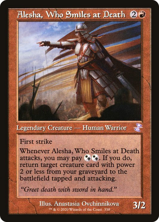 Alesha, Who Smiles at Death (TSR-338) - Time Spiral Remastered Foil - Premium MTG Single from Wizards of the Coast - Just $1.20! Shop now at Game Crave Tournament Store