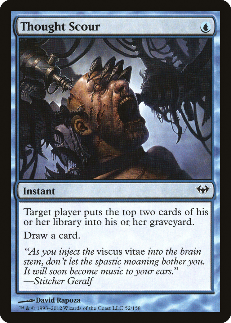 Thought Scour (DKA-052) - Dark Ascension Foil - Premium MTG Single from Wizards of the Coast - Just $1.60! Shop now at Game Crave Tournament Store