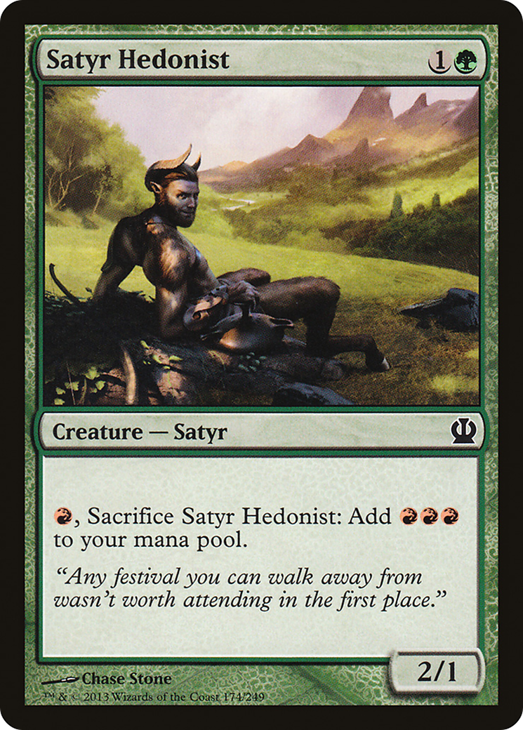 Satyr Hedonist (THS-174) - Theros - Premium MTG Single from Wizards of the Coast - Just $0.08! Shop now at Game Crave Tournament Store