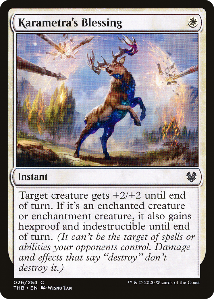 Karametra's Blessing (THB-026) - Theros Beyond Death - Premium MTG Single from Wizards of the Coast - Just $0.08! Shop now at Game Crave Tournament Store