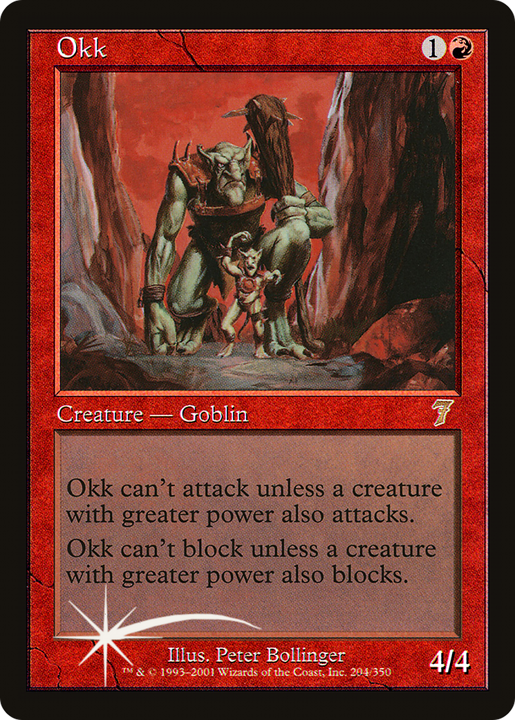 Okk (7ED-204★) - Seventh Edition Foil - Premium MTG Single from Wizards of the Coast - Just $3.29! Shop now at Game Crave Tournament Store