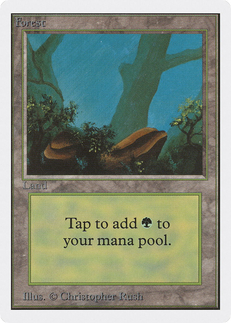 Forest (2ED-300) - Unlimited Edition - Premium MTG Single from Wizards of the Coast - Just $2.44! Shop now at Game Crave Tournament Store