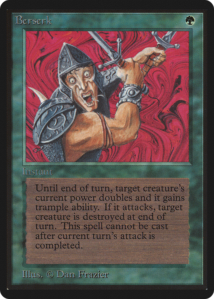 Berserk (LEB-186) - Limited Edition Beta - Premium MTG Single from Wizards of the Coast - Just $101.86! Shop now at Game Crave Tournament Store