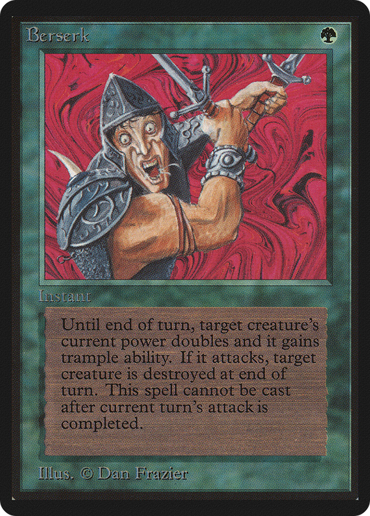 Berserk (LEB-186) - Limited Edition Beta - Premium MTG Single from Wizards of the Coast - Just $101.86! Shop now at Game Crave Tournament Store